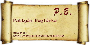 Pattyán Boglárka névjegykártya